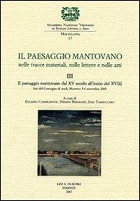 Il paesaggio mantovano. Nelle tracce materiali, nelle lettere e nelle arti. Atti del Convegno di studi. Vol. 3: Il paesaggio mantovano dal XV secolo all'inizio del XVIII - copertina