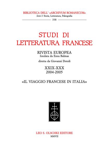 Studi di letteratura francese - Giovanni Dotoli - copertina