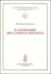 Il centenario della nascita di Sciacca - Pier Paolo Ottonello - copertina