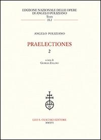 Praelectiones. Vol. 2 - Angelo Poliziano - copertina