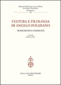 Cultura e filologia di Angelo Poliziano. Traduzioni e commenti. Atti del Convegno (Firenze, 27-29 novembre 2014) - copertina