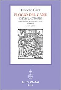 Elogio del cane-Canis laudatio - Teodoro Gaza - copertina