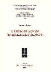 Il Papiro di Derveni tra religione e filosofia - Valeria Piano - copertina