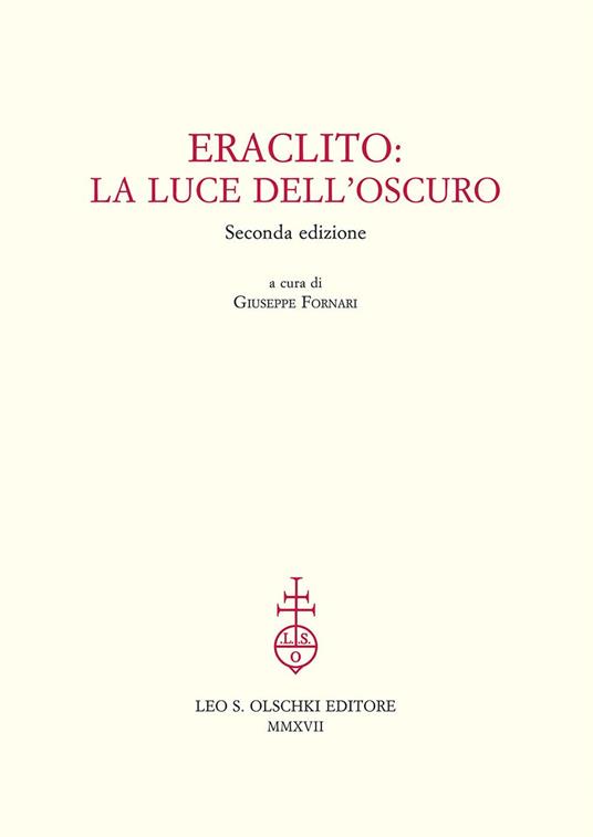 Eraclito. La luce dell'oscuro - copertina