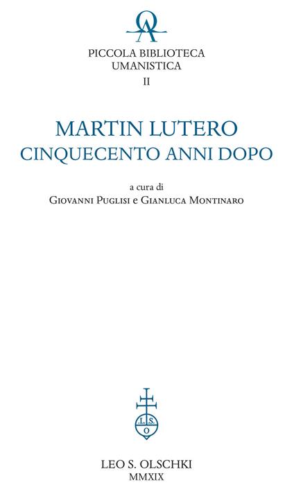 Martin Lutero cinquecento anni dopo - copertina