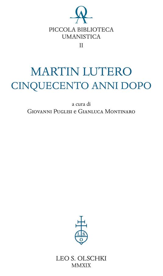 Martin Lutero cinquecento anni dopo - copertina