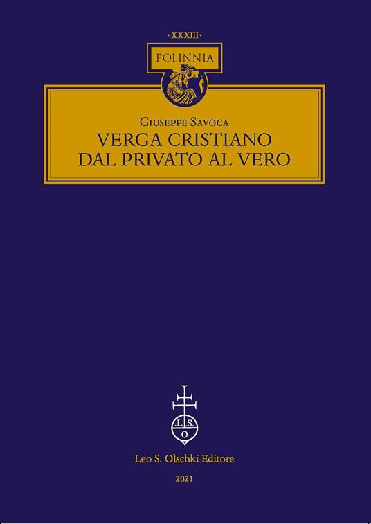 Verga cristiano, dal privato al vero - Giuseppe Savoca - copertina