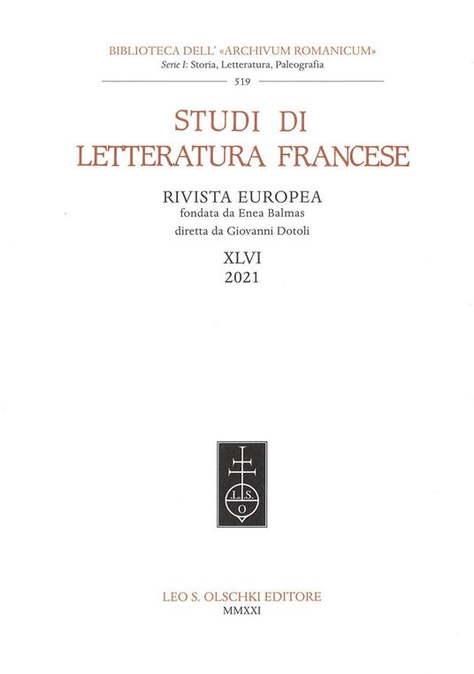 Studi di letteratura francese (2020). Vol. 46 - copertina