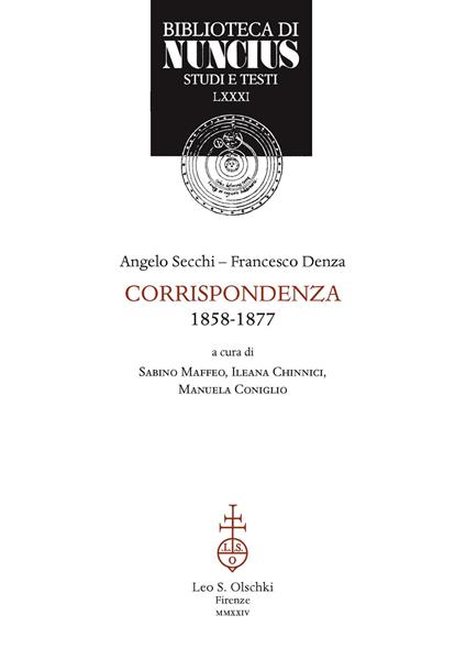 Corrispondenza (1858-1877) - Angelo Secchi,Francesco Denza - copertina