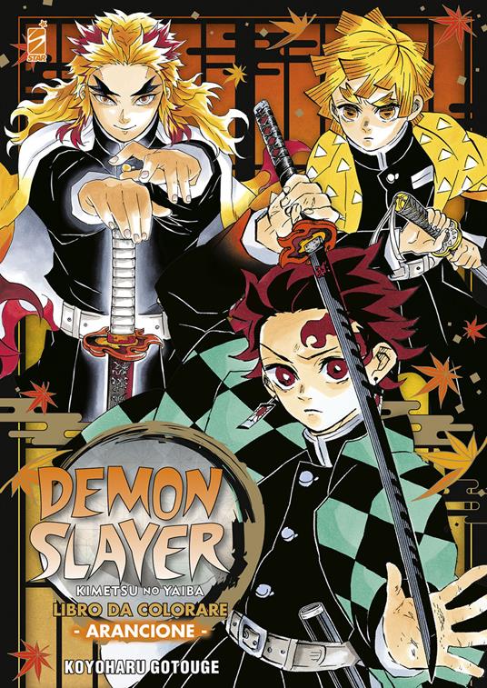 Demon slayer. Kimetsu no yaiba. Libro da colorare. Ediz. arancione - Koyoharu Gotouge - copertina