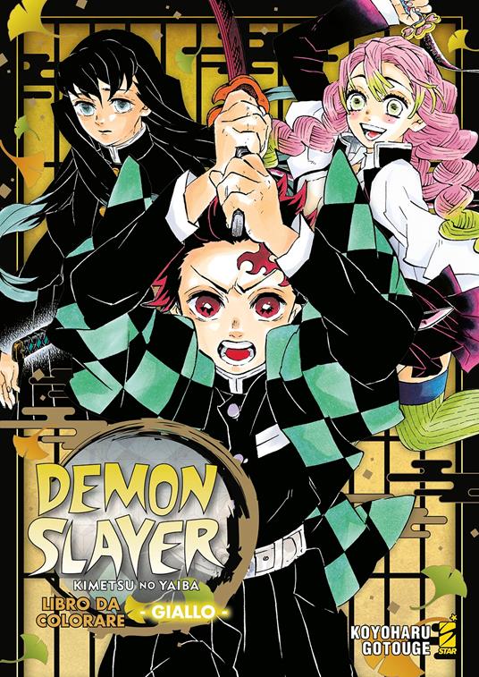 Demon slayer. Kimetsu no yaiba. Libro da colorare. Ediz. gialla - Koyoharu Gotouge - copertina