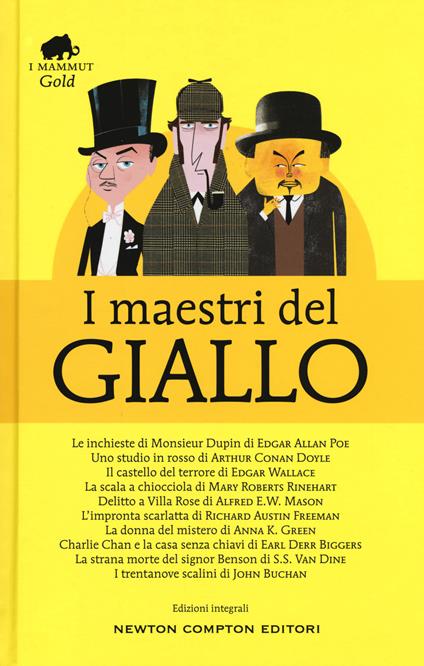 I maestri del giallo: Le inchieste di Monsieur Dupin-Uno studio in rosso-Il castello del terrore-La scala a chiocciola-Delitto a Villa Rose-L'impronta scarlatta.... Ediz. integrale - copertina