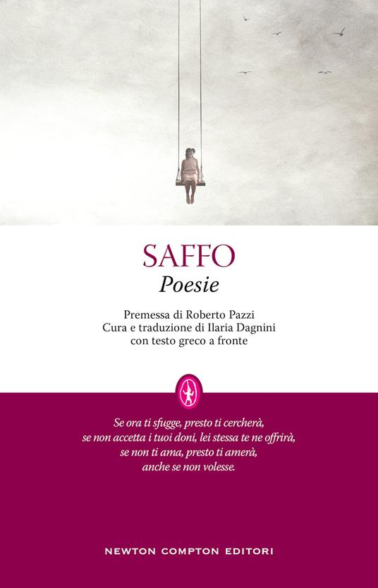 Poesie. Testo greco a fronte - Saffo - copertina