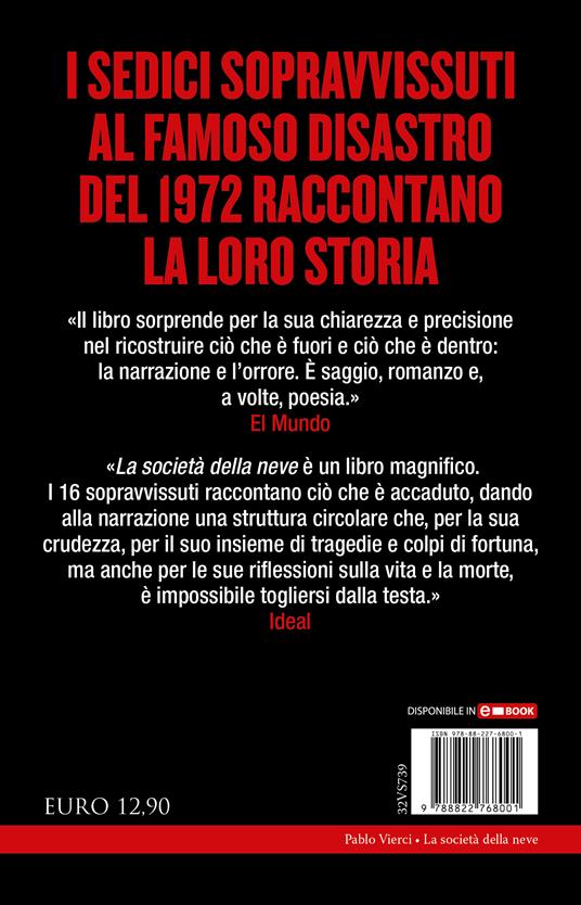 La società della neve. La storia mai raccontata dei sopravvissuti al  terribile disastro aereo sulle Ande - Pablo Vierci - Libro - Newton Compton  Editori - I volti della storia