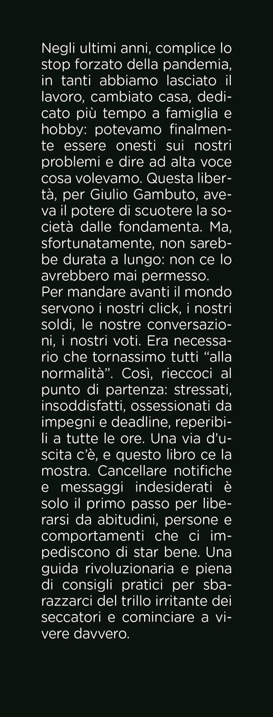 Spegni questo ca**o di telefono. Riprenditi il tuo tempo in un mondo che ogni giorno ti sommerge di str***ate - Giulio Vincent Gambuto - 2