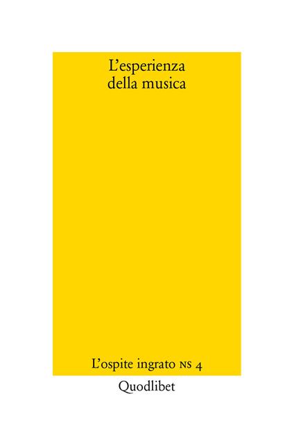 L' esperienza della musica - copertina