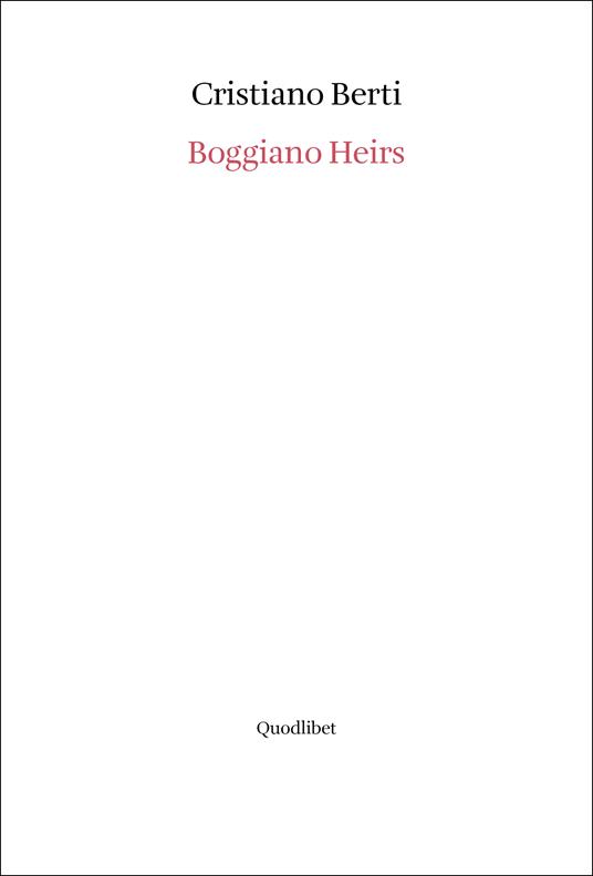 Boggiano heirs - Cristiano Berti - copertina