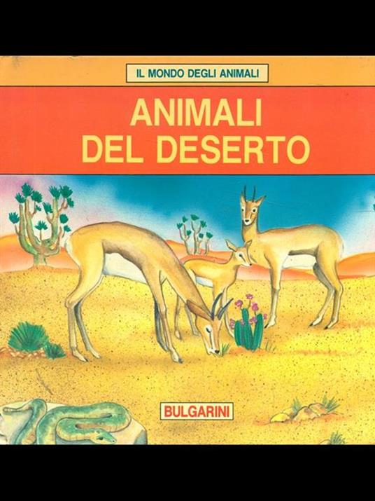 Gli animali del deserto - copertina