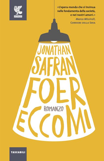 Eccomi - Jonathan Safran Foer - copertina