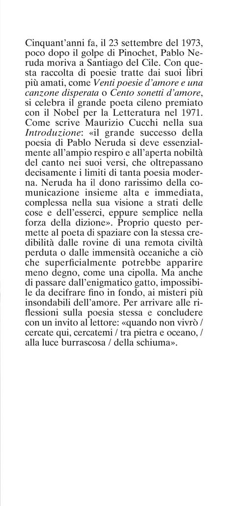 Perché tu possa ascoltarmi. Testo originale a fronte - Pablo Neruda - 2