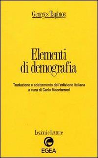 Elementi di demografia - Georges Tapinos - copertina