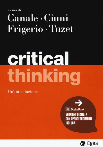 Critical thinking. Con Contenuto digitale per accesso on line - copertina