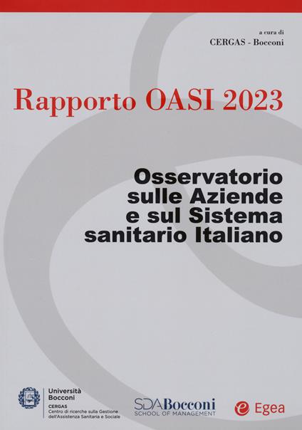 Rapporto Oasi 2023. Osservatorio sulle aziende e sul sistema sanitario italiano - copertina