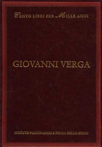 Giovanni Verga - Roberto Fedi - copertina
