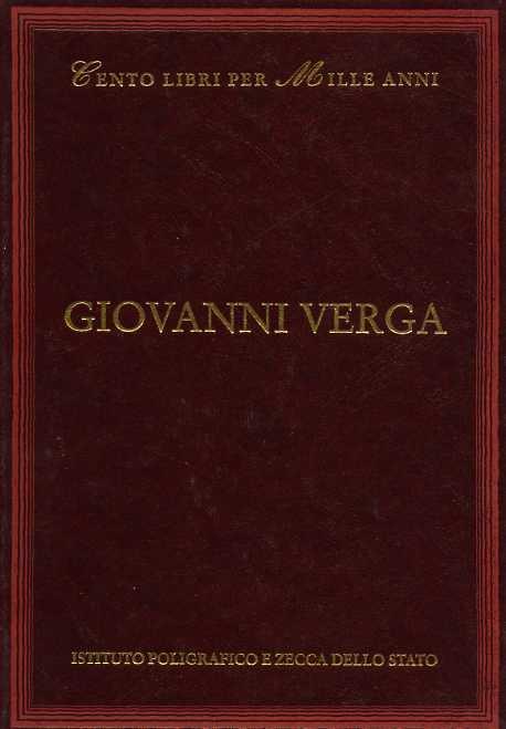 Giovanni Verga - Roberto Fedi - copertina