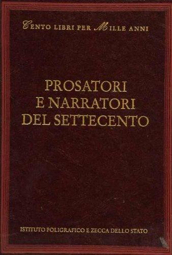 Prosatori e narratori del Settecento - Andrea Battistini - copertina