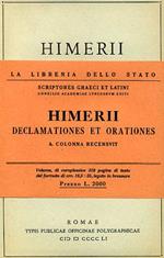 Himerii declamationes et orationes