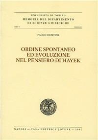 Ordine spontaneo ed evoluzione nel pensiero di Hayek - Paolo Heritier - copertina