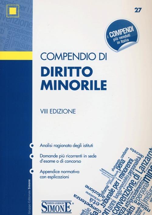 Compendio di diritto minorile - copertina