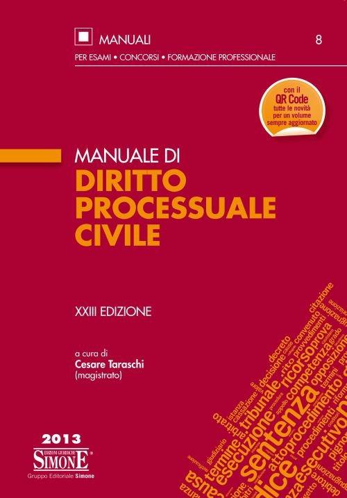 Manuale di diritto processuale civile - copertina