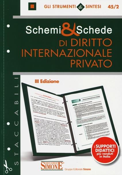 Schemi & schede di diritto internazionale privato - copertina