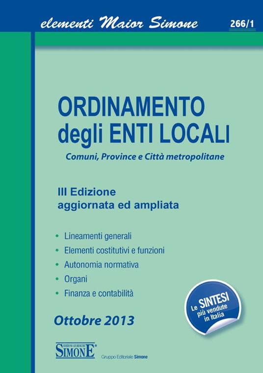 Ordinamento degli enti locali - Redazioni Edizioni Simone - ebook