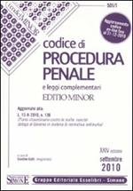 Codice di procedura penale e leggi complementari. Ediz. minore