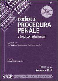 Codice di procedura penale e leggi complementari - copertina