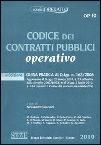 Codice dei contratti pubblici operativo - copertina