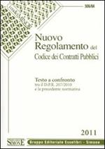 Nuovo regolamento del codice dei contratti pubblici