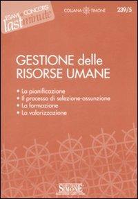 Gestione delle risorse umane - copertina