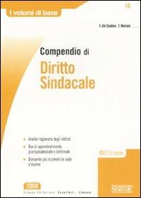 Compendio di diritto sindacale - copertina