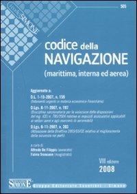 Codice della navigazione. Marittima, interna ed aerea - copertina