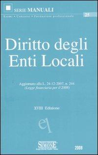 Diritto degli enti locali - copertina