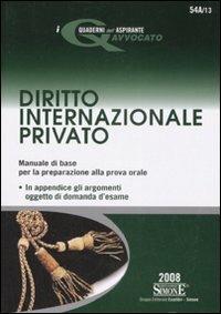 Diritto internazionale privato - copertina