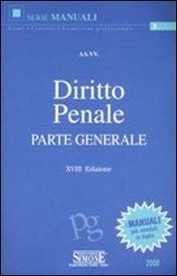 Diritto penale. Parte generale - copertina