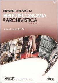 Elementi teorici di biblioteconomia e archivistica - copertina