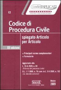 Codice di procedura civile spiegato articolo per articolo - copertina