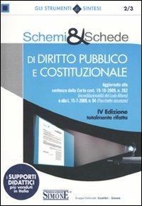 Schemi & schede di diritto pubblico e costituzionale - copertina