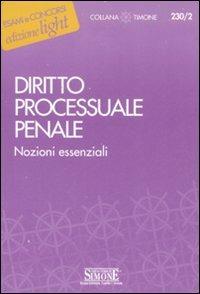 Diritto processuale penale. Nozioni essenziali - copertina